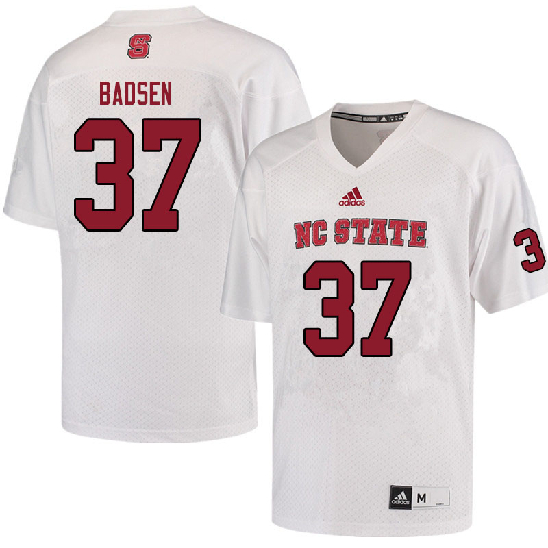 Men #37 Michael Badsen NC State Wolfpack College Football Jerseys Sale-White - Click Image to Close